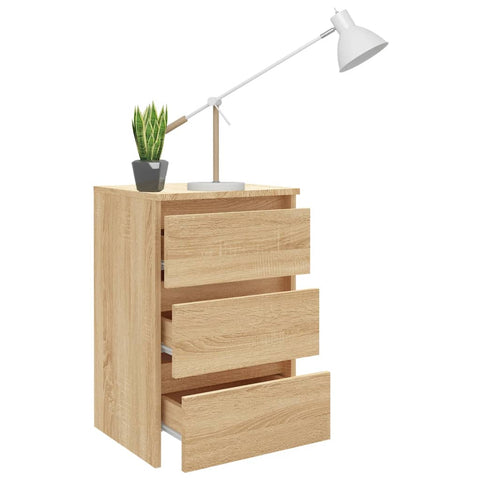 vidaXL Bed Cabinets 2 pcs Sonoma Oak 40x35x62.5 cm Engineered Wood