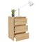 vidaXL Bed Cabinets 2 pcs Sonoma Oak 40x35x62.5 cm Engineered Wood
