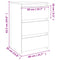 vidaXL Bed Cabinets 2 pcs Sonoma Oak 40x35x62.5 cm Engineered Wood