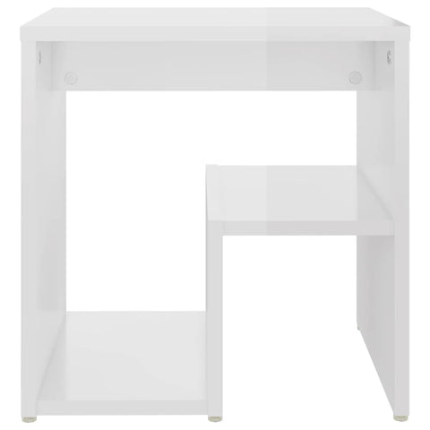 vidaXL Bed Cabinet High Gloss White 40x30x40 cm Engineered Wood