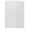 vidaXL Bed Cabinet High Gloss White 40x30x40 cm Engineered Wood