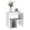 vidaXL Bed Cabinet High Gloss White 40x30x40 cm Engineered Wood