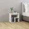 vidaXL Bed Cabinets 2 pcs High Gloss White 40x30x40 cm Engineered Wood