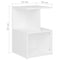 vidaXL Bedside Cabinet White 35x35x55 cm Engineered Wood