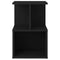 vidaXL Bedside Cabinet Black 35x35x55 cm Engineered Wood