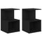 vidaXL Bedside Cabinets 2 pcs Black 35x35x55 cm Engineered Wood