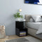 vidaXL Bedside Cabinets 2 pcs Black 35x35x55 cm Engineered Wood