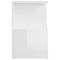 vidaXL Bedside Cabinet High Gloss White 35x35x55 cm Engineered Wood