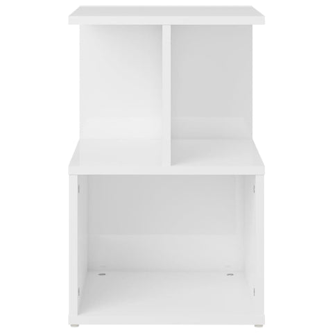 vidaXL Bedside Cabinets 2 pcs High Gloss White 35x35x55 cm Engineered Wood