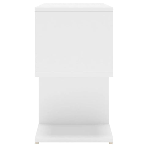 vidaXL Bedside Cabinet White 50x30x51.5 cm Engineered Wood