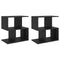 vidaXL Bedside Cabinets 2 pcs Black 50x30x51.5 cm Engineered Wood