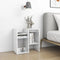 vidaXL Bedside Cabinet High Gloss White 50x30x51.5 cm Engineered Wood