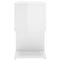 vidaXL Bedside Cabinet High Gloss White 50x30x51.5 cm Engineered Wood