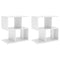 vidaXL Bedside Cabinets 2 pcs High Gloss White 50x30x51.5 cm Engineered Wood