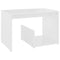 vidaXL Side Table White 59x36x38 cm Engineered Wood