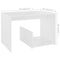 vidaXL Side Table White 59x36x38 cm Engineered Wood