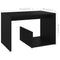vidaXL Side Table Black 59x36x38 cm Engineered Wood