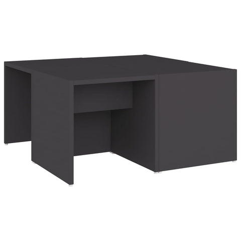 vidaXL Coffee Tables 4 pcs Grey 33x33x33 cm Engineered Wood