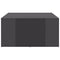vidaXL Coffee Tables 4 pcs High Gloss Grey 33x33x33 cm Engineered Wood