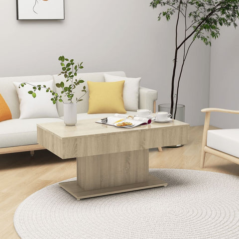 vidaXL Coffee Table Sonoma Oak 96x50x45 cm Engineered Wood
