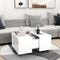 vidaXL Coffee Table White 60x60x38 cm Engineered Wood