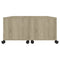 vidaXL Coffee Table Sonoma Oak 75x75x38 cm Engineered Wood