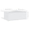 vidaXL Coffee Table White 80x80x31 cm Engineered Wood