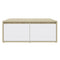 vidaXL Coffee Table White and Sonoma Oak 80x80x31 cm Engineered Wood