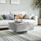 vidaXL Coffee Table Concrete Grey 60x60x31.5 cm Engineered Wood