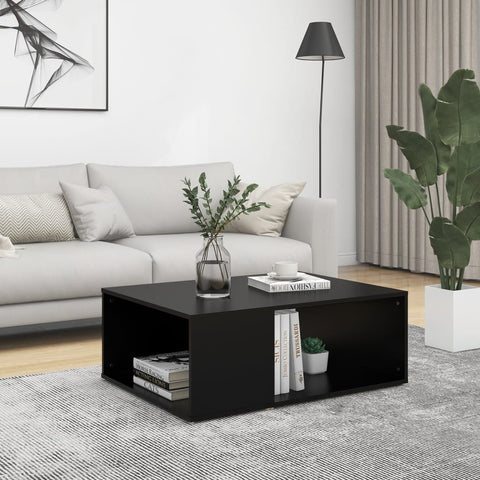 vidaXL Coffee Table Black 90x67x33 cm Engineered Wood