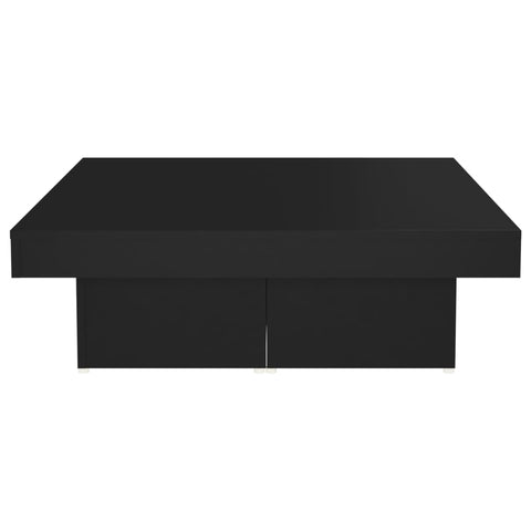 vidaXL Coffee Table Black 90x90x28 cm Engineered Wood