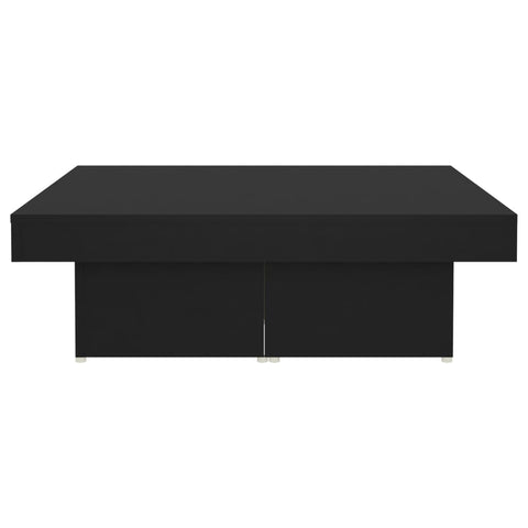 vidaXL Coffee Table Black 90x90x28 cm Engineered Wood