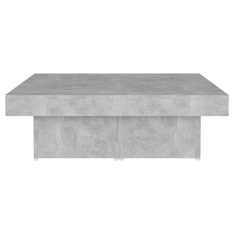 vidaXL Coffee Table Concrete Grey 90x90x28 cm Engineered Wood