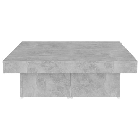 vidaXL Coffee Table Concrete Grey 90x90x28 cm Engineered Wood