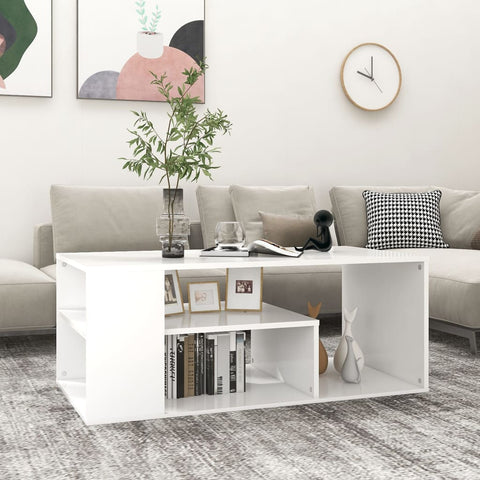 vidaXL Coffee Table White 100x50x40 cm Engineered Wood
