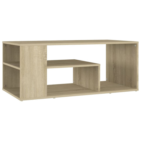 vidaXL Coffee Table Sonoma Oak 100x50x40 cm Engineered Wood