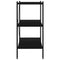 vidaXL 3-Tier Shelving Unit Black 80x40x92 cm