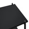 vidaXL 3-Tier Shelving Unit Black 80x40x92 cm
