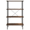 vidaXL 4-Tier Shelving Unit Black and Dark Wood 80x40x130 cm