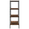 vidaXL 4-Tier Shelving Unit Black and Dark Wood 80x40x130 cm