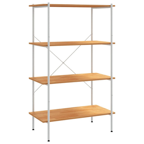 vidaXL 4-Tier Shelving Unit White and Oak 80x40x130 cm