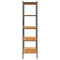 vidaXL 5-Tier Shelving Unit Black and Oak 80x40x163 cm