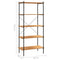 vidaXL 5-Tier Shelving Unit Black and Oak 80x40x163 cm
