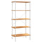 vidaXL 5-Tier Shelving Unit White and Oak 80x40x163 cm