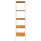 vidaXL 5-Tier Shelving Unit White and Oak 80x40x163 cm