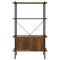 vidaXL 4-Tier Shelving Unit with Cabinet 80x40x130 cm Steel and Engineered Wood