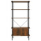 vidaXL 5-Tier Shelving Unit with Cabinet 80x40x163 cm Steel and Engineered Wood