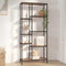 vidaXL Book Shelf 80x30x180 cm Steel and Engineered Wood