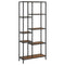vidaXL Book Shelf 80x30x180 cm Steel and Engineered Wood