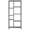 vidaXL Book Shelf 80x30x180 cm Steel and Engineered Wood